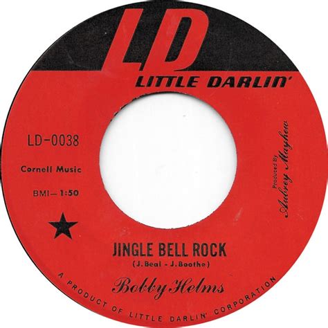 Bobby Helms Jingle Bell Rock 1967 Red Label Vinyl Discogs