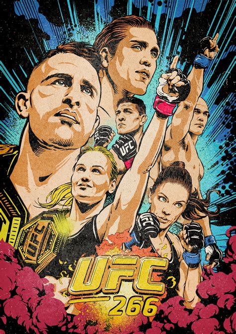 Ufc Artist Series 266 Fight Night Official Poster On Behance