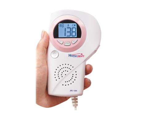 Home Care - Doppler fetal portatil pantalla LCD blanca 3.0 mhz