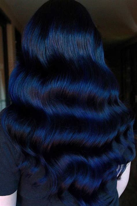 blue black hair color long black hair black hair with blue highlights blue wig long red