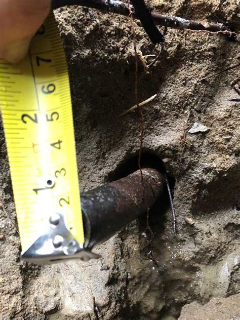 You can skip this step if you are repairing a rust hole or the inside of the metal is inaccessible. Broken Irrigation Pipe, galvanized steel | Terry Love Plumbing Advice & Remodel DIY ...