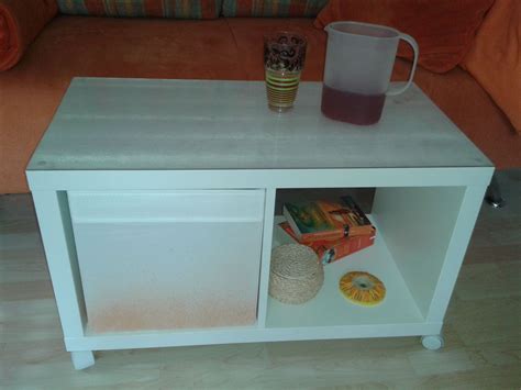 My First Ikea Hack I Turned A Kallax Shelf Into A Coffee Table By