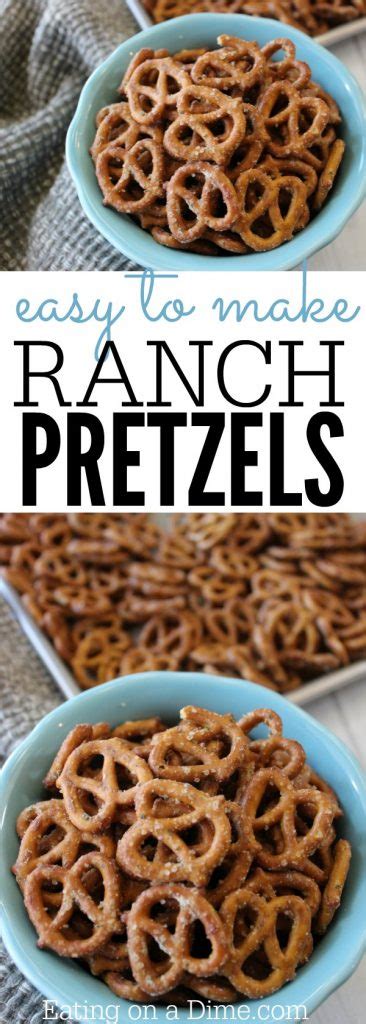 Garlic Ranch Pretzels Recipe Easy Ranch Seasoned Pretzels Recipe