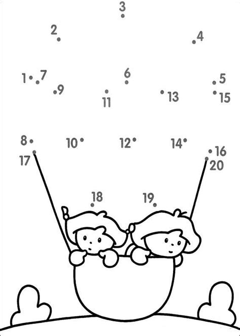 Dot To Dot 1 20 Printable Worksheets