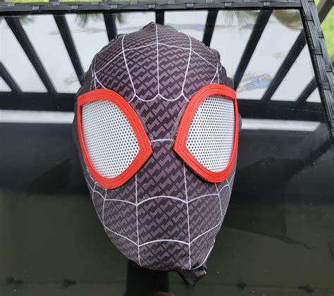 Spider Man Faceshell Miles Morales Etsy