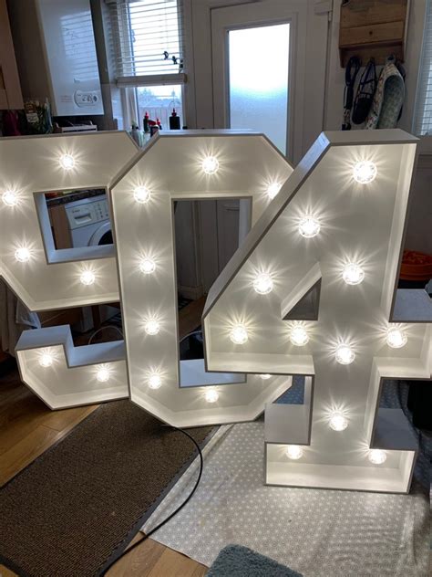 Complete Set 4ft Led Marquee Numbers 0 9 Etsy
