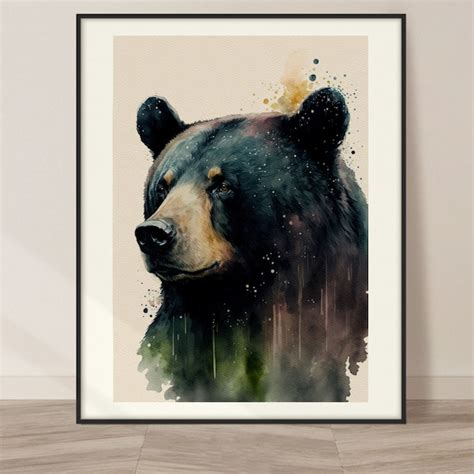 Bear Painting Etsy
