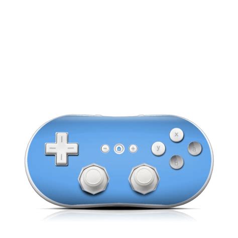 Solid State Blue Wii Classic Controller Skin Istyles