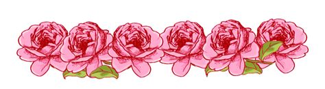 Free Faux Vintage Roses Frame And Borders Png Rosenrahmen Png