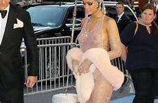 rihanna through dress naked tits hot show her outfit thefappening pro