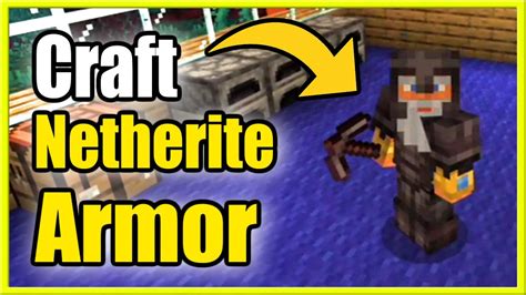 How To Make Netherite Armor In Minecraft Survival Recipe Tutorial