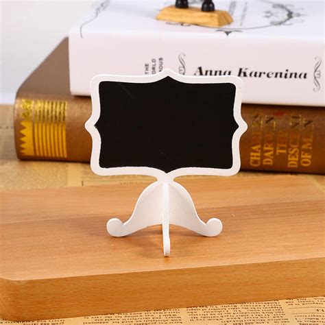 Mini Wooden Rectangle Chalkboards Blackboard With Stand Wedding Place