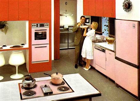 61 Mamie Pink Kitchens Two Tone Is The Theme Today Retro Renovation