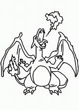Charizard Coloring Fire Pages Breath Pokemon Clipart Line Color Netart Clip Cliparts Print Library Kids Comments Book Use sketch template