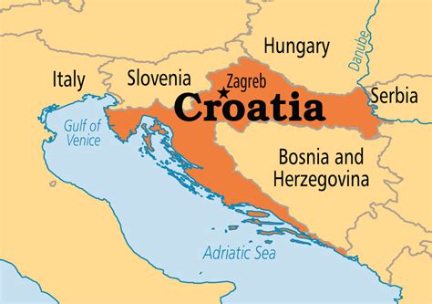 Croatia Croatia Croatia Map Bosnia And Herzegovina