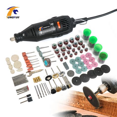 Tungfull 130W Electric Mini Drill Variable Speed Grinding Tools With