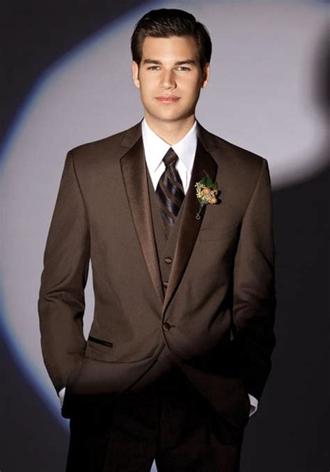 Browse stylish brown men's suits online now! Aliexpress.com : Buy Custom Brown Color Slim Fit Tuxedos ...