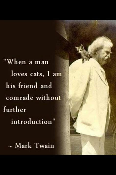 16 Famous Writers And Their Cats Crazy Cats Cat Quotes Mark Twain