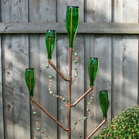 Love the look of colorful bottle brush trees but can't find them locally? DIY Bottle Tree Sculpture for Your Garden or Yard | How Was Your Day?