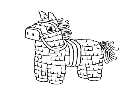 Pinata Sketch Coloring Page