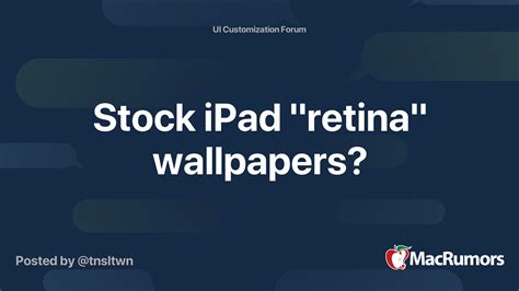 Stock Ipad Retina Wallpapers Macrumors Forums