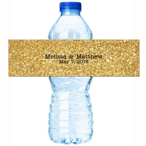 Wedding Water Bottle Labels 30 Personalized Water Bottle Etsy