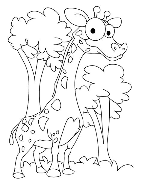 Giraffe Coloring Pages To Print Warehouse Of Ideas