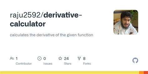 Github Raju Derivative Calculator Calculates The Derivative Of