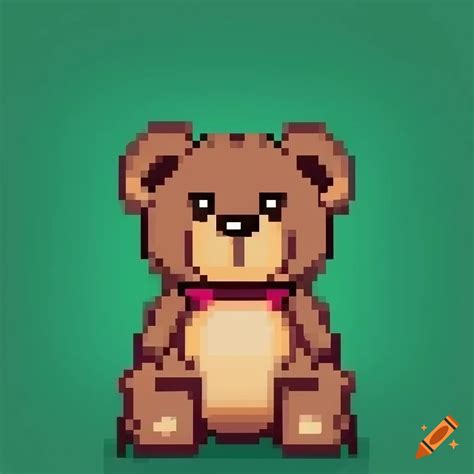 Pixel Art Teddy Bear