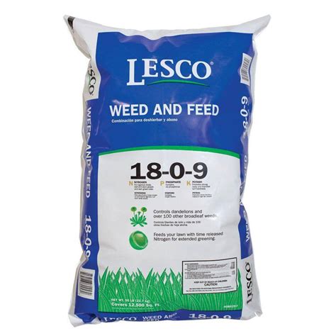 Reviews For Lesco 50 Lb Weed And Feed Professional Fertilizer 18 0 9 080257 The Home Depot