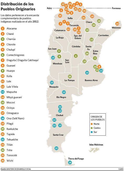 Mapa De Pueblos Originarios De Argentina Mapa De Argentina