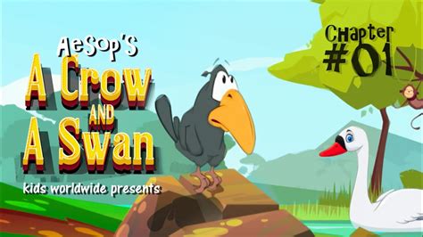 Aesops Fables A Crow And A Swan English Subtitles Kids Cartoons