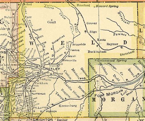 Weld County Colorado Maps And Gazetteers