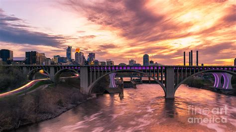 Minneapolis Skyline At Sunset Photograph By Lavin Photography Fine