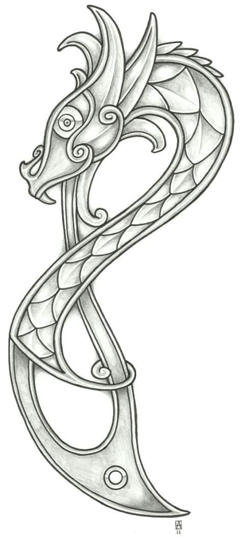 Pin By Js On Viking Symbols Viking Dragon Tattoo Dragon Tattoo