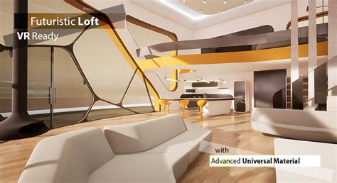 Futuristic Loft In Architectural Visualization Ue Marketplace