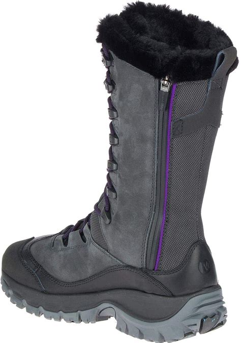 Amazon Com Merrell Thermo Rhea Tall Waterproof Granite M Snow Boots