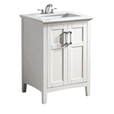 In fact, you have two. Simpli Home Winston White Undermount Single Sink Bathroom ...