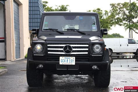 Mercedes Benz G Wagon Wrapped In 3m Brushed Black Metallic