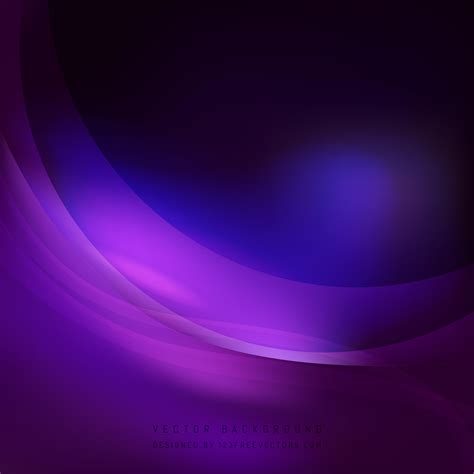 Abstract Dark Purple Wave Background Design