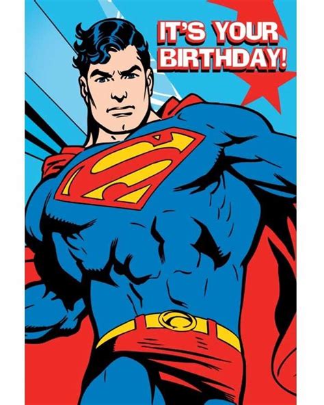 11 Awesome Happy Birthday Card Superman Images Bursdagshilsener