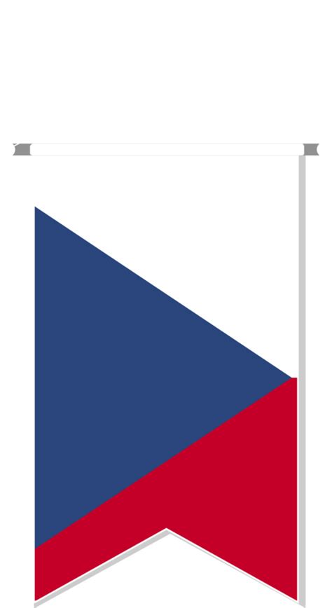 Czech Flag In Soccer Pennant 11793907 Png