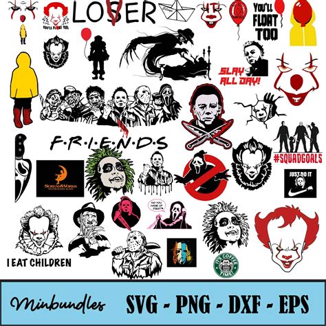Horror Movies Bundle Svg Horror Characters Svg Horror Movie Svg
