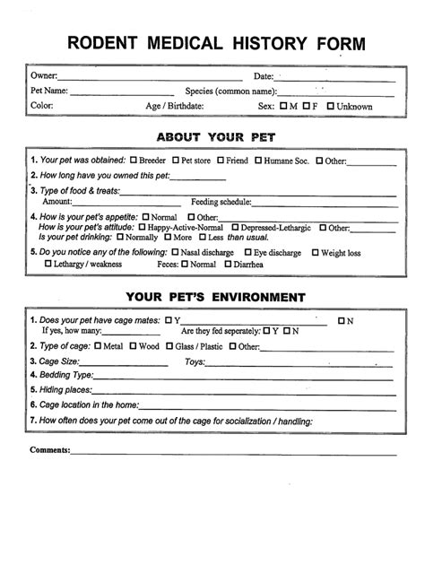 Veterinary Patient History Form Template Complete With Ease Airslate