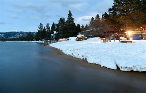 Lake Tahoe Fills To The Top As Massive Winter Snows Melt