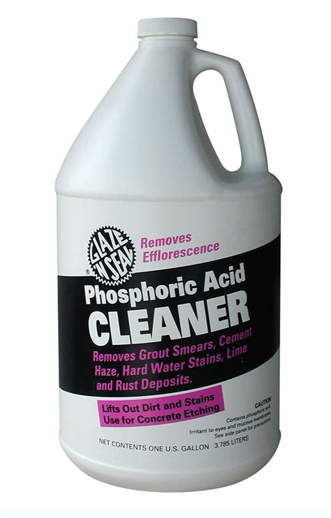 Phosphoric Acid Cleaner Glaze N Seal