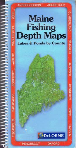 Maine Fishing Depth Maps Delorme 9780899333502 Books
