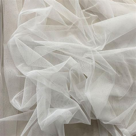Polyester Tulle White Silk World
