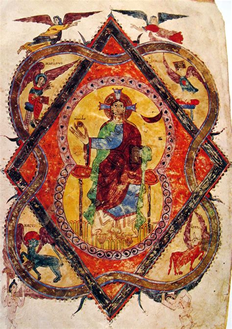 Christ In Majesty From The Gerona Beatus Of 975 This Imag Flickr