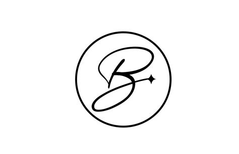 Logo De Letra Del Alfabeto B Para Empresas Con Estrella Y Círculo